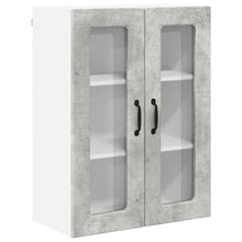 Keukenkast aan de muur Beton Grijs 60 x 31 x 80 cm Bewerkt hout