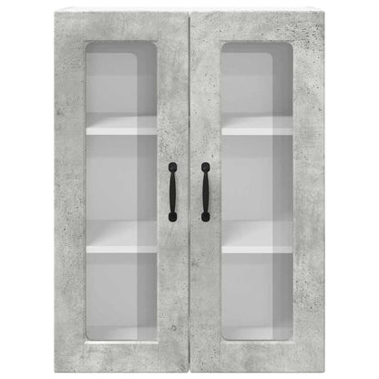 Keukenkast aan de muur Beton Grijs 60 x 31 x 80 cm Bewerkt hout