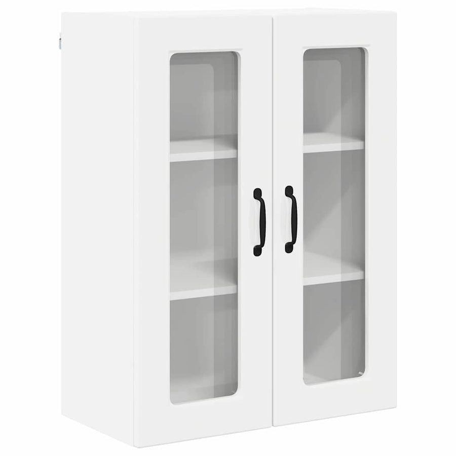 Keukenkast aan de muur met plank Hoogglans wit 60 x 31 x 80 cm