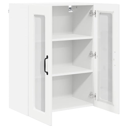 Keukenkast aan de muur met plank Hoogglans wit 60 x 31 x 80 cm