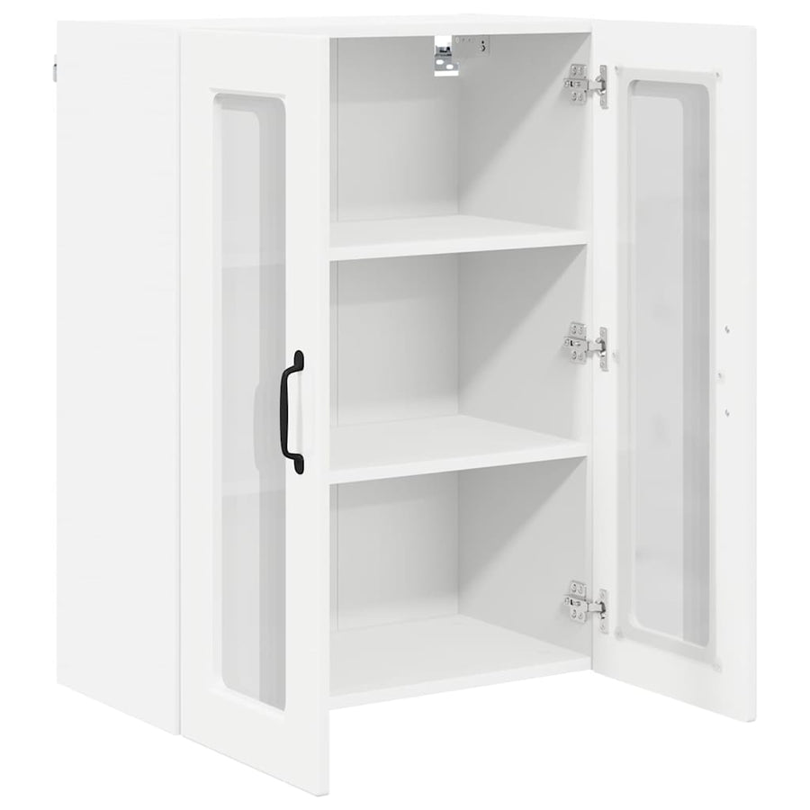 Keukenkast aan de muur met plank Hoogglans wit 60 x 31 x 80 cm