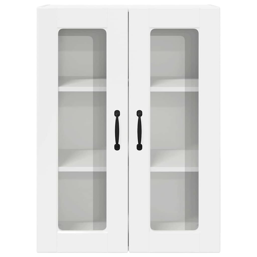 Keukenkast aan de muur met plank Hoogglans wit 60 x 31 x 80 cm