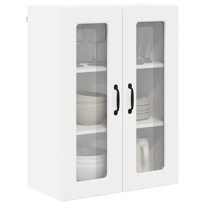Keukenkast aan de muur met plank Hoogglans wit 60 x 31 x 80 cm