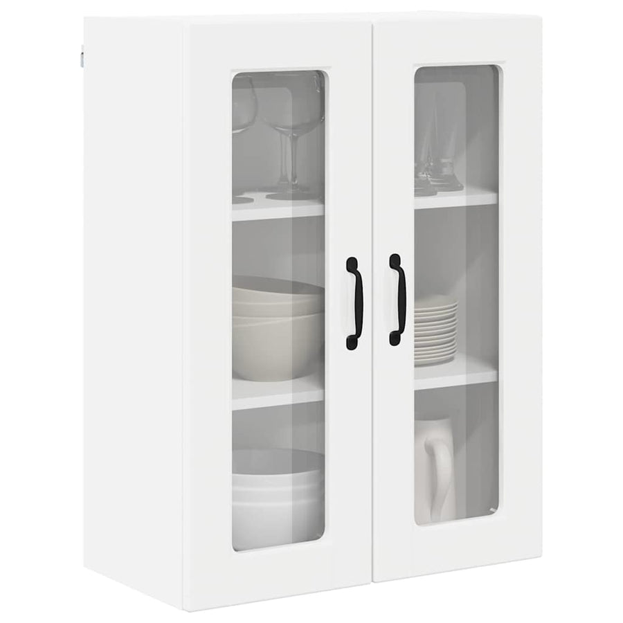 Keukenkast aan de muur met plank Hoogglans wit 60 x 31 x 80 cm