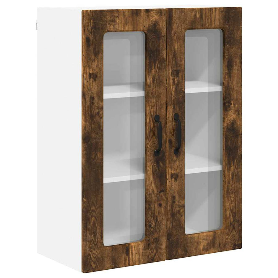 Keukenkast aan de muur met plank Gerookt eiken 60 x 31 x 80 cm
