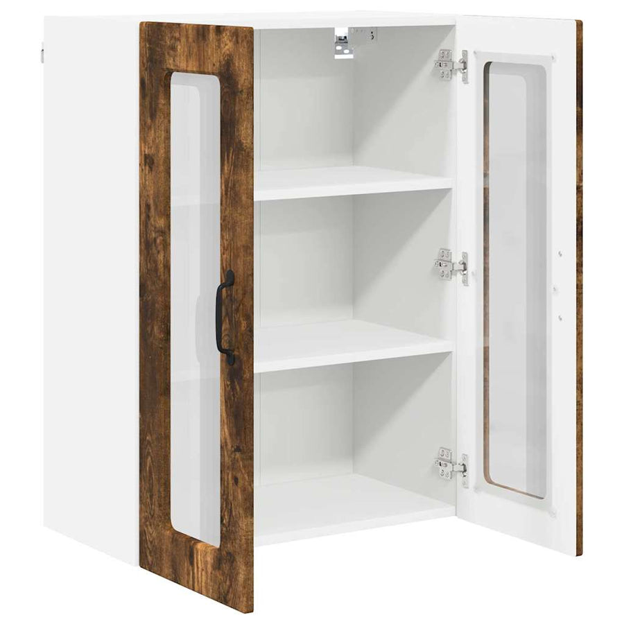 Keukenkast aan de muur met plank Gerookt eiken 60 x 31 x 80 cm