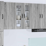 Keukenkast 60x31x80 cm grijs sonoma bewerkt hout
