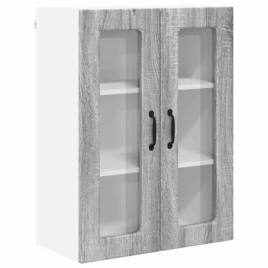 Keukenkast aan de muur met plank Grijs Sonoma 60 x 31 x 80 cm