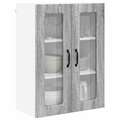 Keukenkast aan de muur met plank Grijs Sonoma 60 x 31 x 80 cm