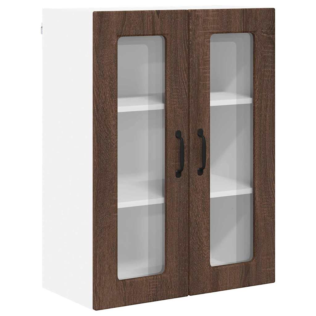Keukenkast aan de muur Bruin Eiken 60 x 31 x 80 cm Bewerkt hout