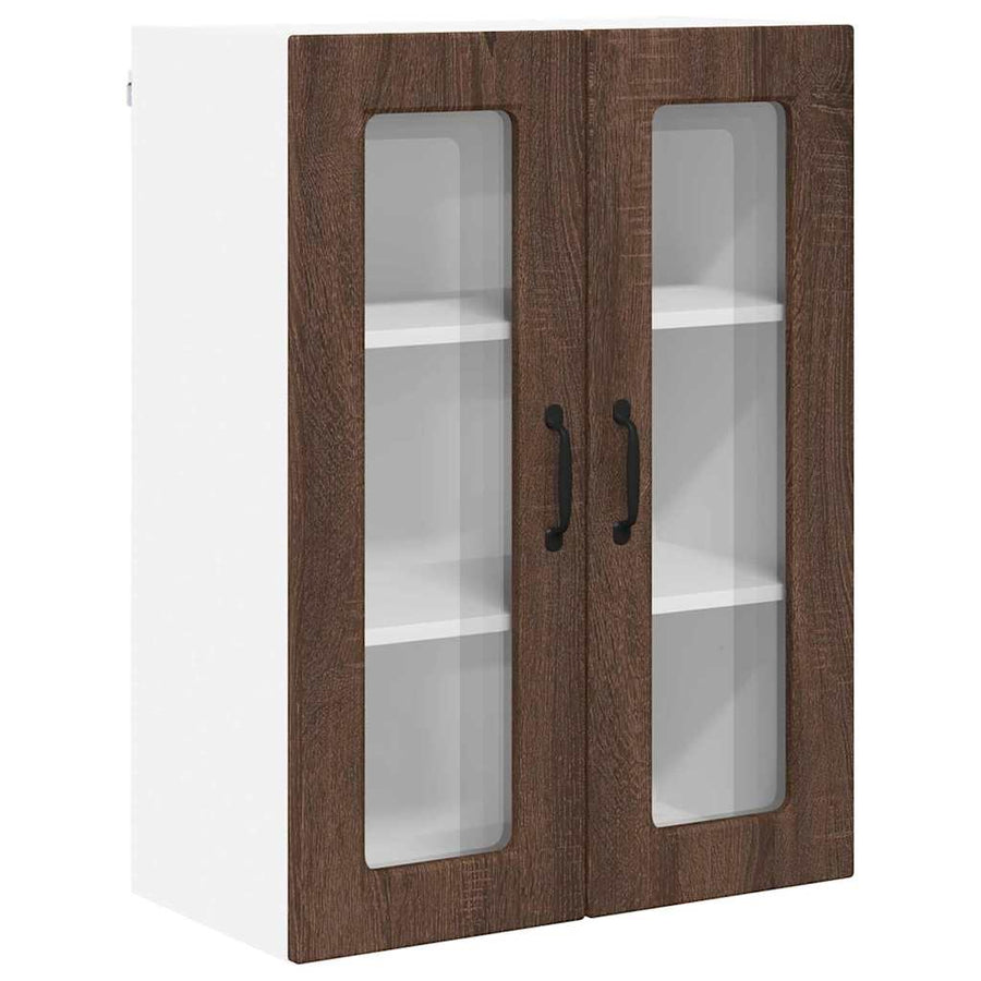 Keukenkast aan de muur Bruin Eiken 60 x 31 x 80 cm Bewerkt hout