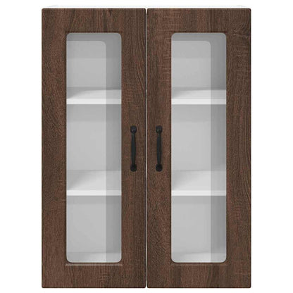 Keukenkast aan de muur Bruin Eiken 60 x 31 x 80 cm Bewerkt hout