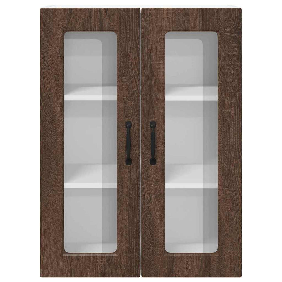 Keukenkast aan de muur Bruin Eiken 60 x 31 x 80 cm Bewerkt hout