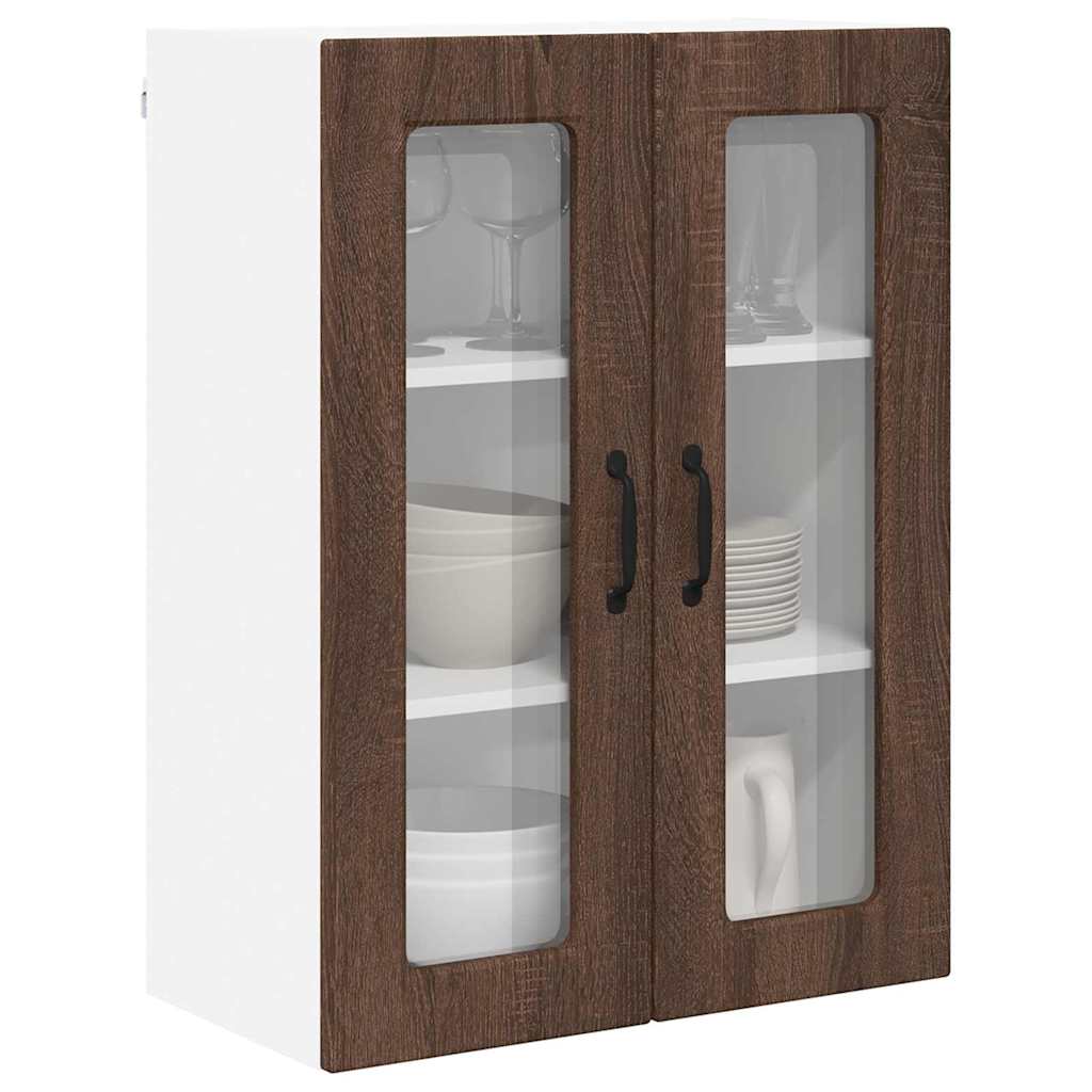 Keukenkast aan de muur Bruin Eiken 60 x 31 x 80 cm Bewerkt hout