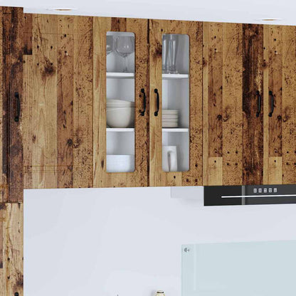 Keukenkast aan de muur Oud Hout 60 x 31 x 80 cm Bewerkt hout