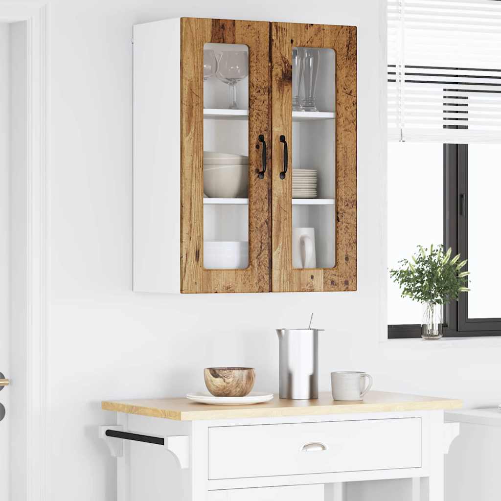 Keukenkast aan de muur Oud Hout 60 x 31 x 80 cm Bewerkt hout
