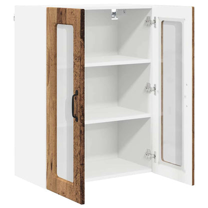 Keukenkast aan de muur Oud Hout 60 x 31 x 80 cm Bewerkt hout