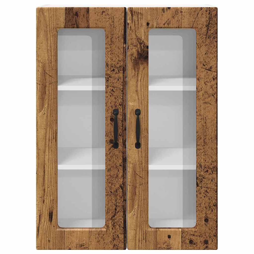Keukenkast aan de muur Oud Hout 60 x 31 x 80 cm Bewerkt hout