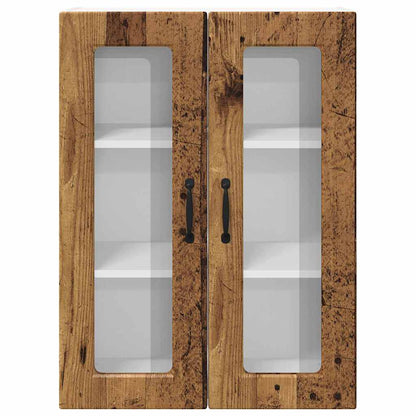 Keukenkast aan de muur Oud Hout 60 x 31 x 80 cm Bewerkt hout