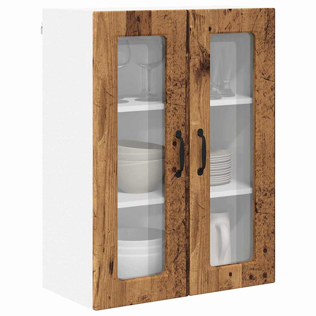 Keukenkast aan de muur Oud Hout 60 x 31 x 80 cm Bewerkt hout