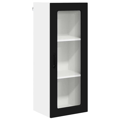 Keukenkast aan de muur Zwart 40 x 31 x 100 cm Bewerkt hout
