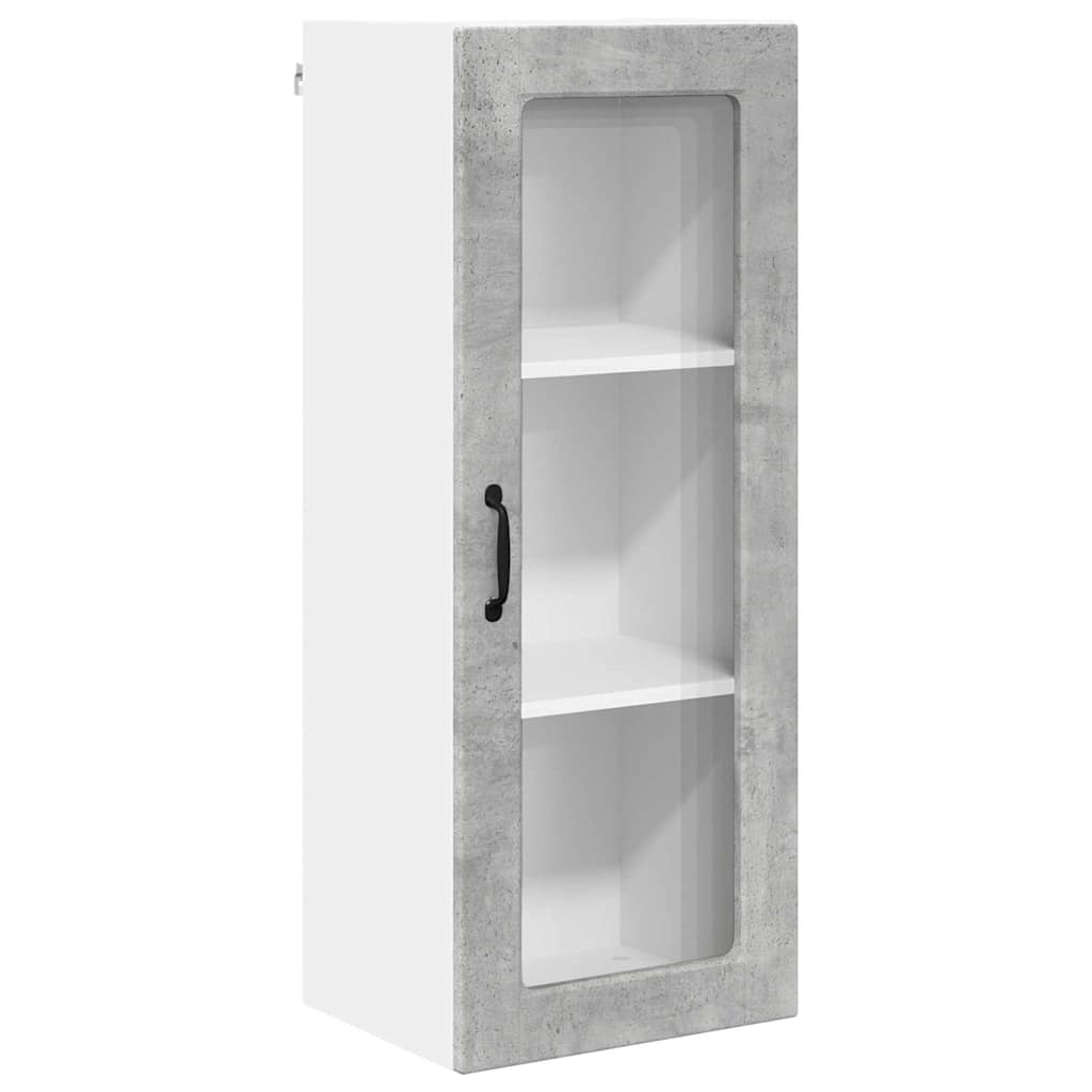 Keukenkast aan de muur met plank Beton Grijs 40 x 31 x 100 cm