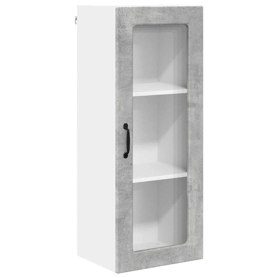 Keukenkast aan de muur met plank Beton Grijs 40 x 31 x 100 cm