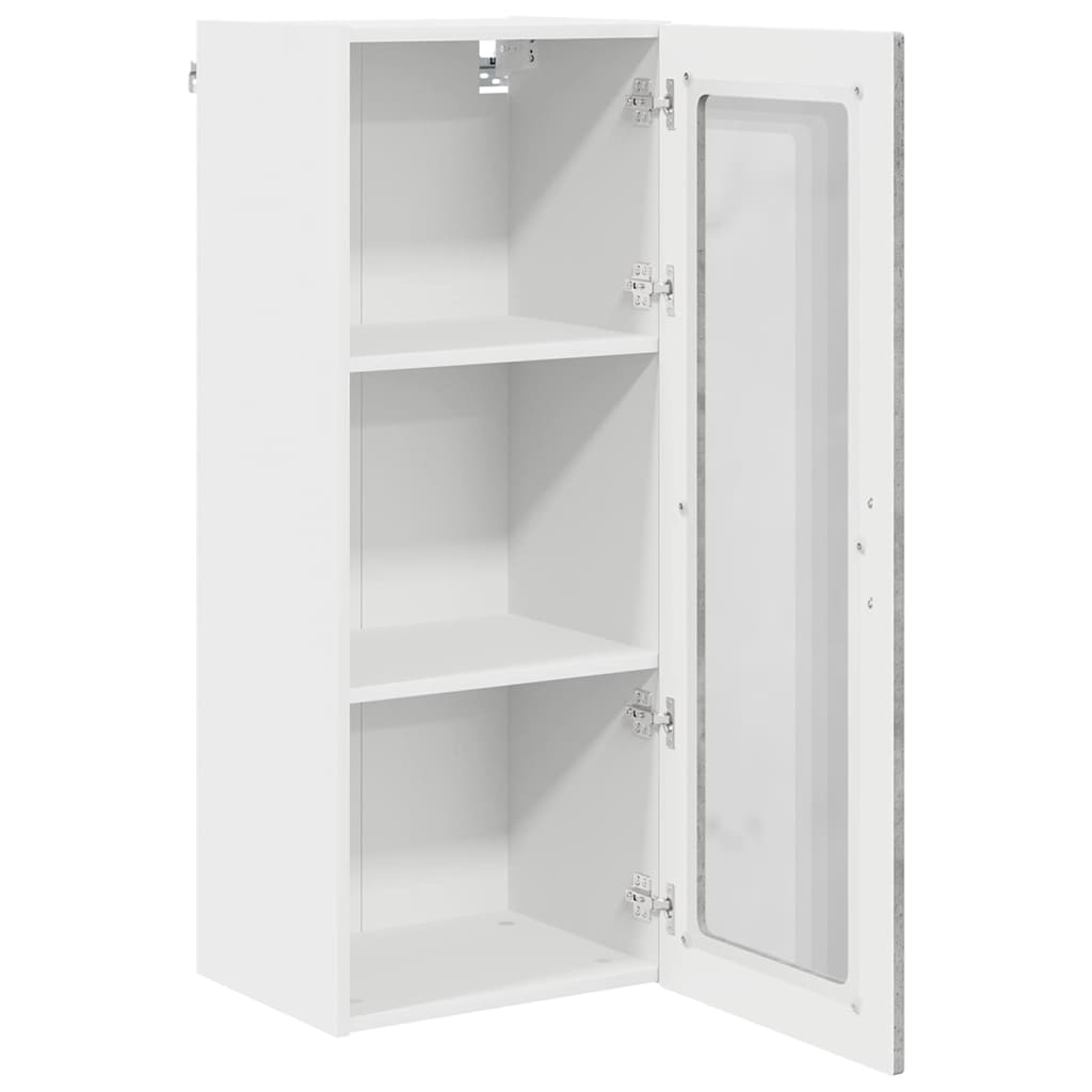 Keukenkast aan de muur met plank Beton Grijs 40 x 31 x 100 cm