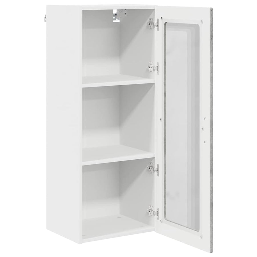 Keukenkast aan de muur met plank Beton Grijs 40 x 31 x 100 cm
