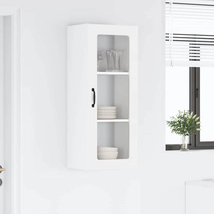 Keukenkast aan de muur met plank Hoogglans wit 40 x 31 x 100 cm