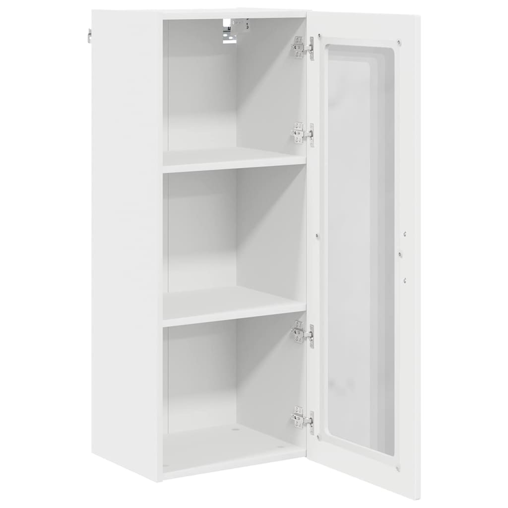 Keukenkast aan de muur met plank Hoogglans wit 40 x 31 x 100 cm