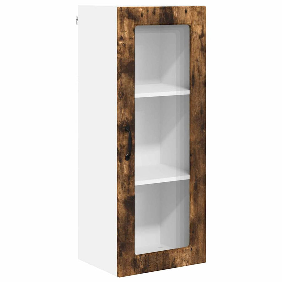 Keukenkast aan de muur met plank Gerookt eiken 40 x 31 x 100 cm