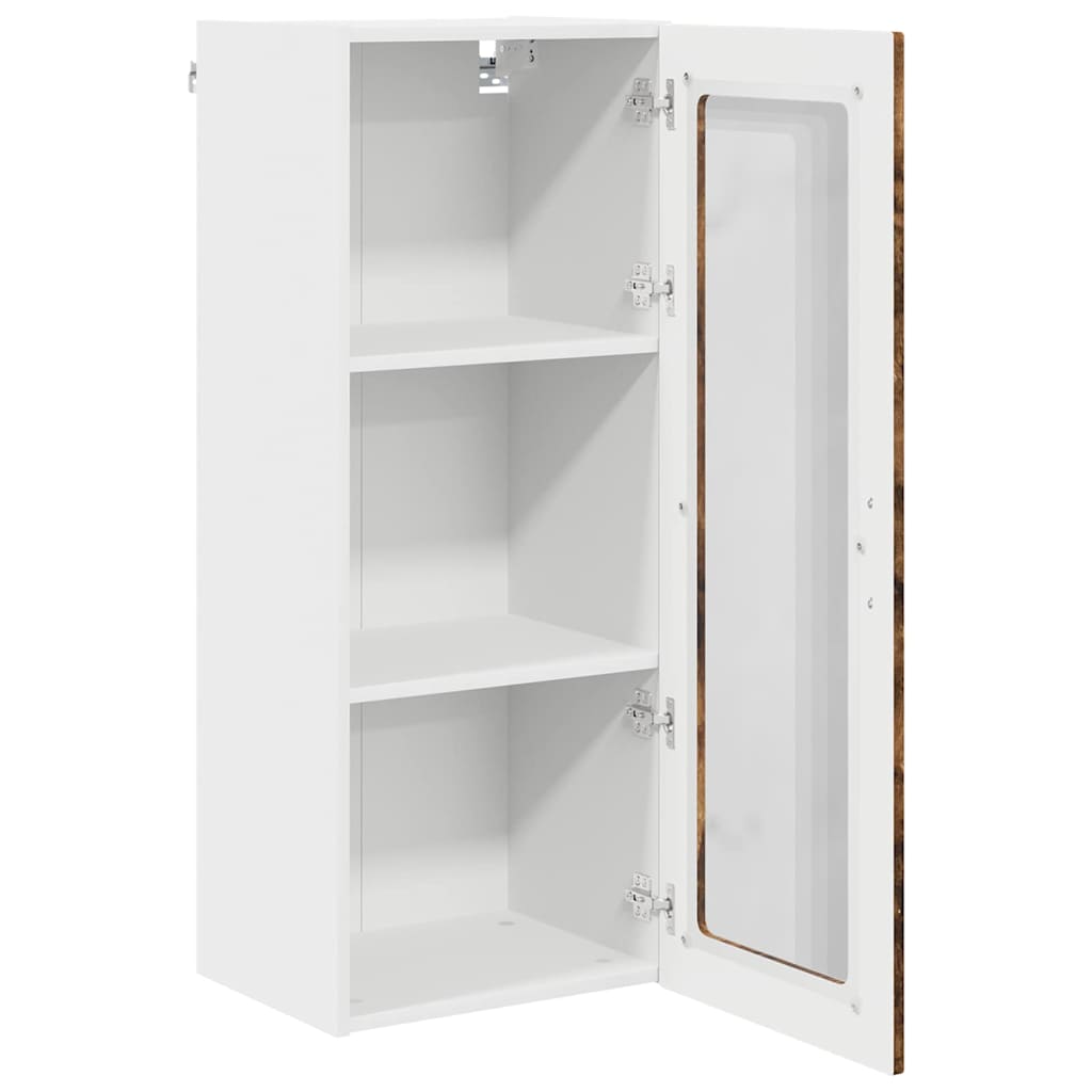 Keukenkast aan de muur met plank Gerookt eiken 40 x 31 x 100 cm