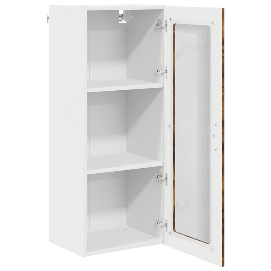 Keukenkast aan de muur met plank Gerookt eiken 40 x 31 x 100 cm