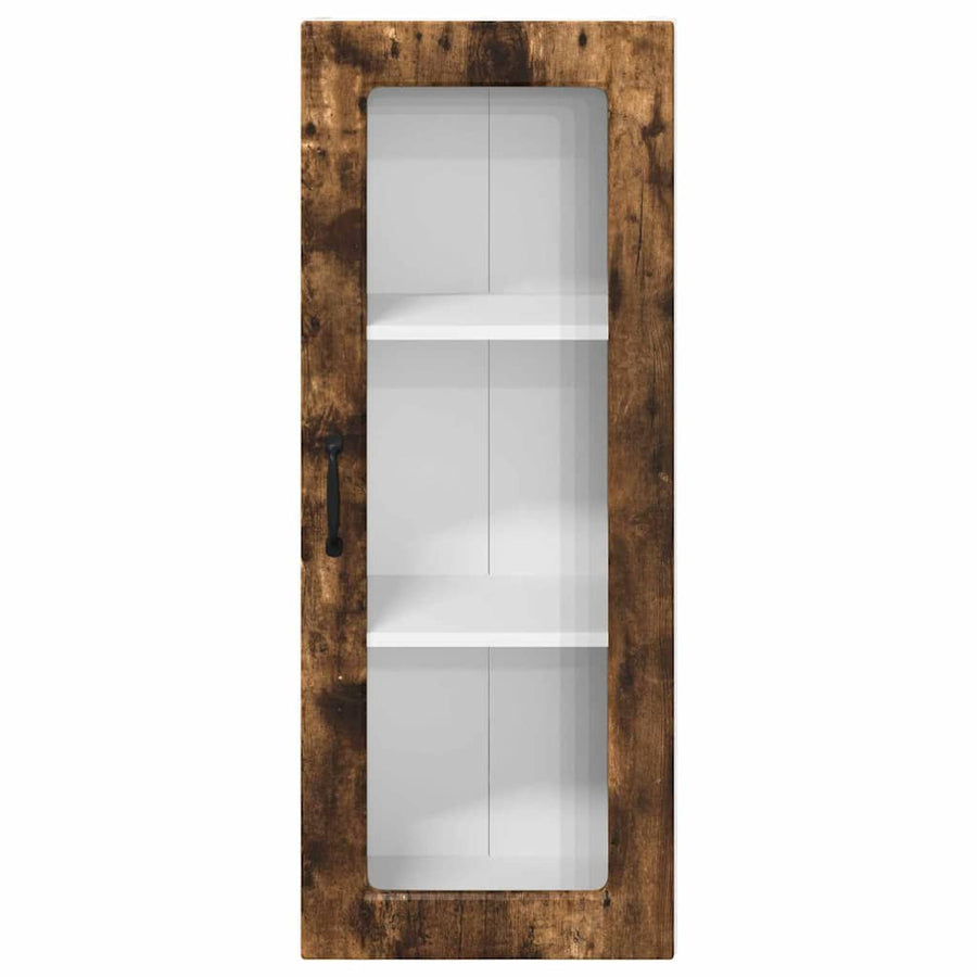 Keukenkast aan de muur met plank Gerookt eiken 40 x 31 x 100 cm