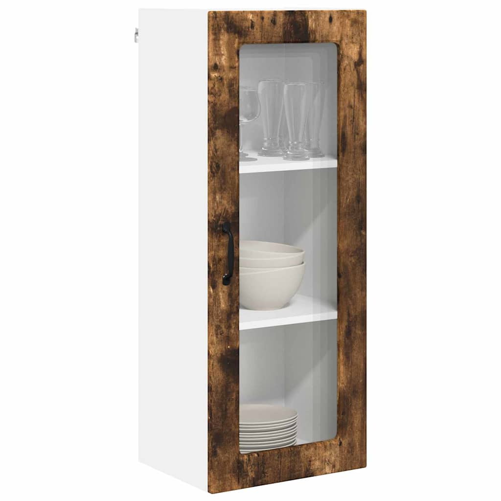 Keukenkast aan de muur met plank Gerookt eiken 40 x 31 x 100 cm