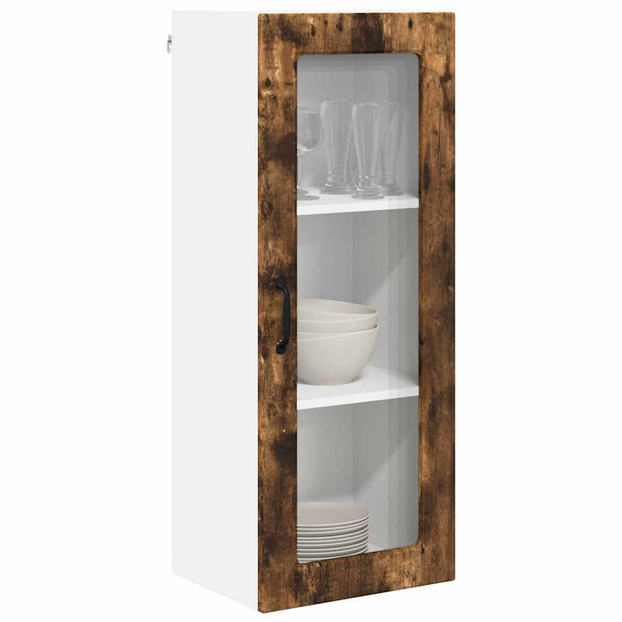Keukenkast aan de muur met plank Gerookt eiken 40 x 31 x 100 cm
