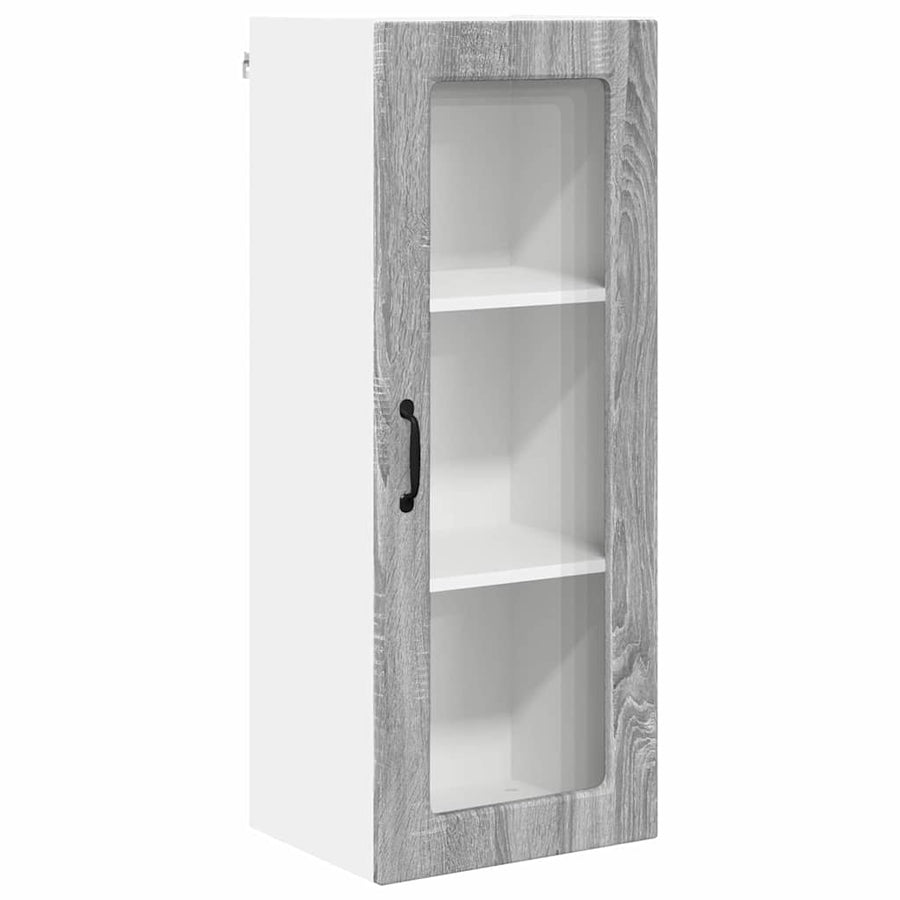 Keukenkast aan de muur met plank Grijs Sonoma 40 x 31 x 100 cm