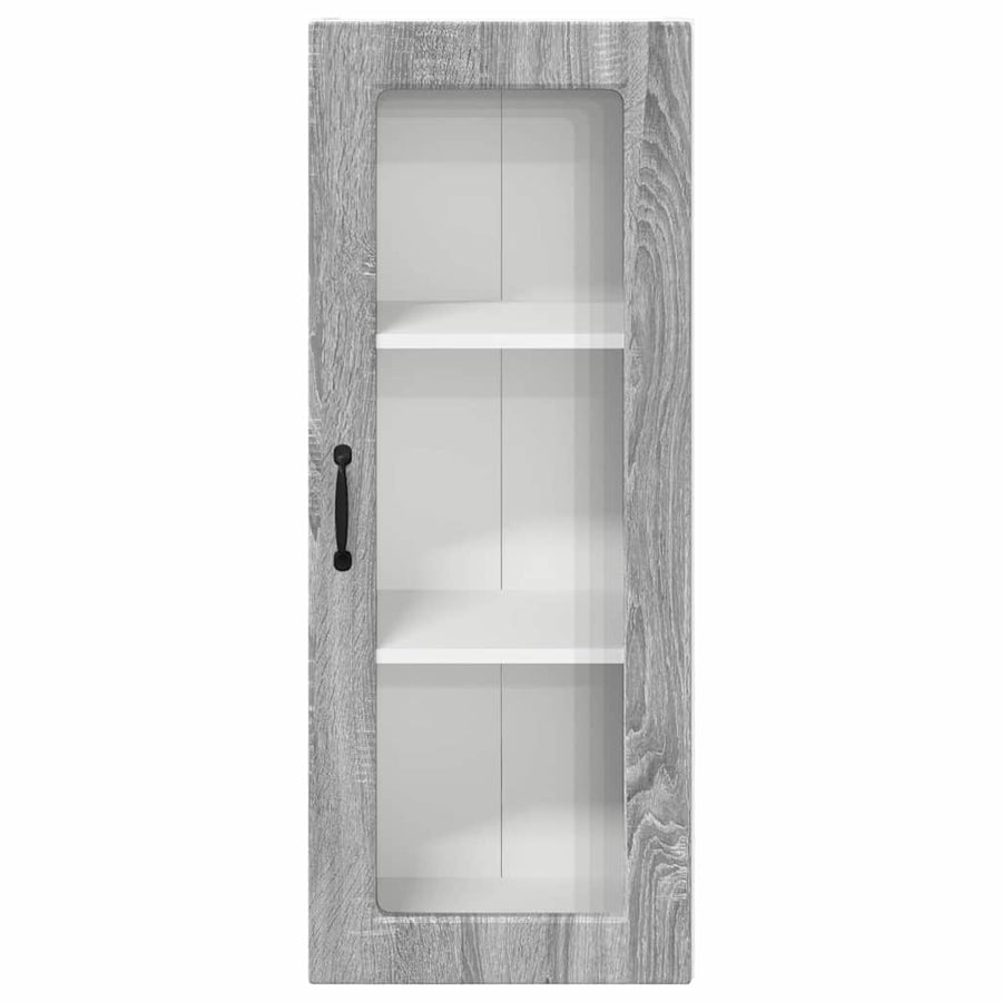 Keukenkast aan de muur met plank Grijs Sonoma 40 x 31 x 100 cm
