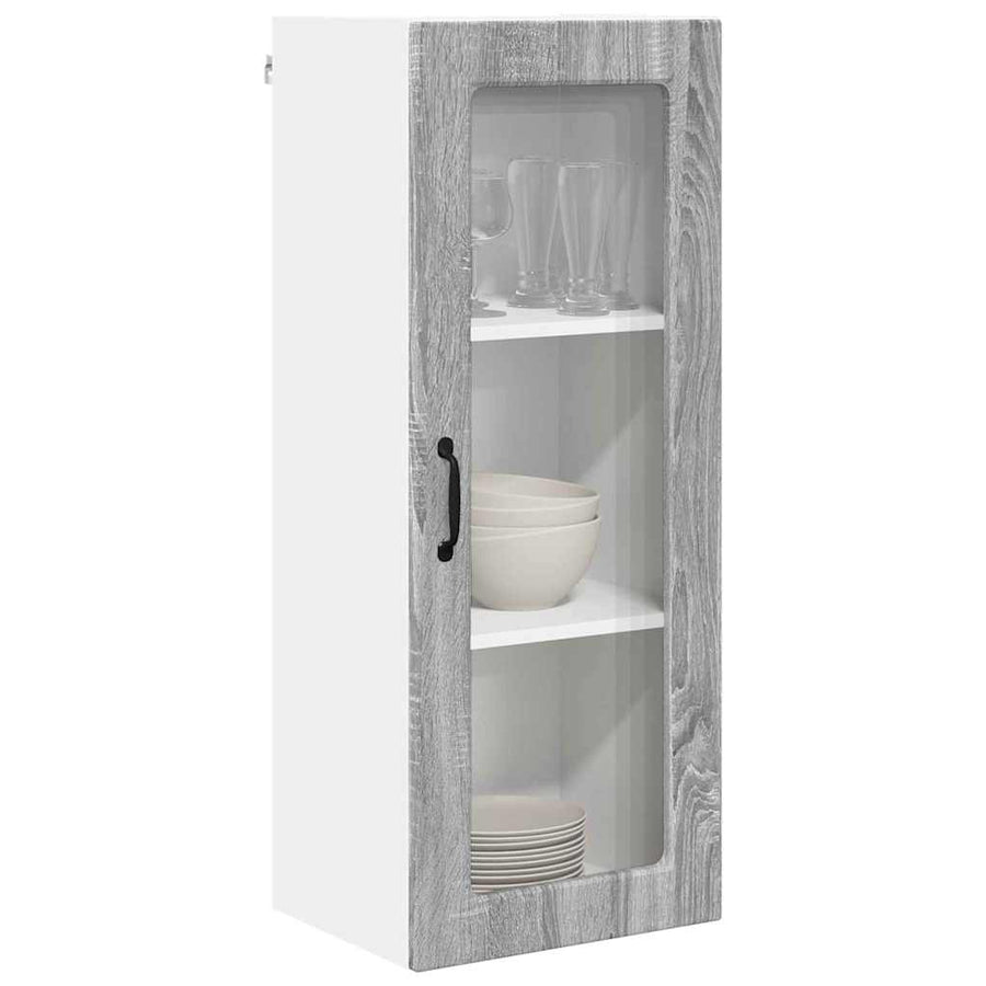 Keukenkast aan de muur met plank Grijs Sonoma 40 x 31 x 100 cm