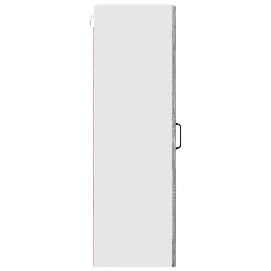 Keukenkast aan de muur met plank Grijs Sonoma 40 x 31 x 100 cm