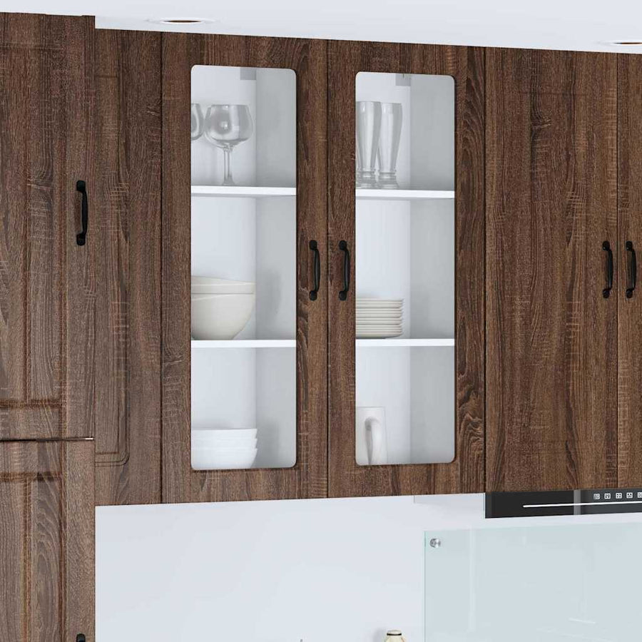 Keukenkast aan de muur met plank Bruin Eiken 40 x 31 x 100 cm