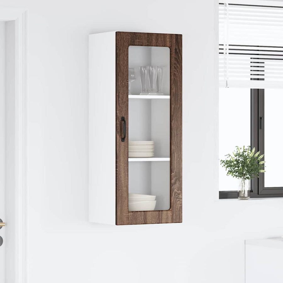 Keukenkast aan de muur met plank Bruin Eiken 40 x 31 x 100 cm