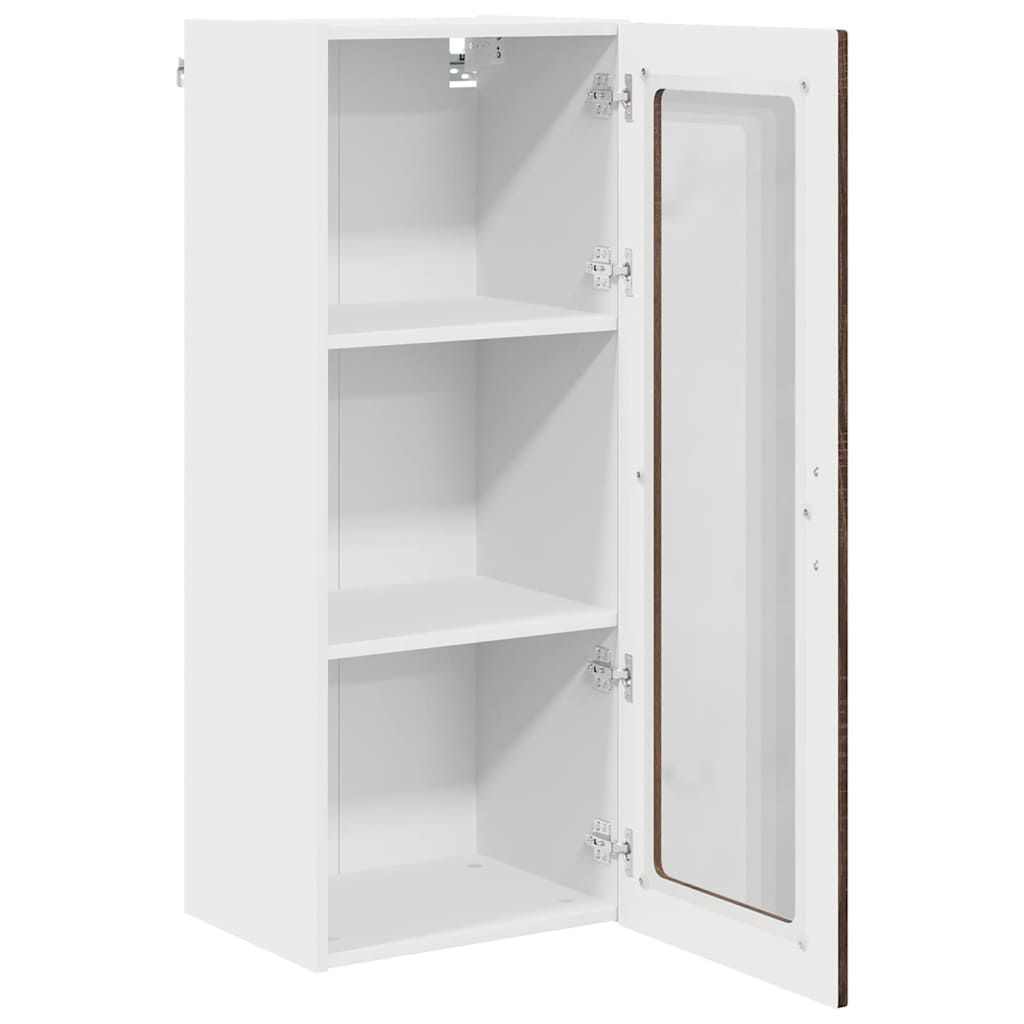 Keukenkast aan de muur met plank Bruin Eiken 40 x 31 x 100 cm