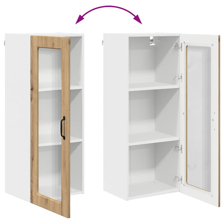 Keukenkast aan de muur met plank Artisan Eiken 40 x 31 x 100 cm