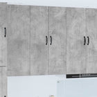 Keukenkast 30x31x100 cm beton grijs bewerkt hout