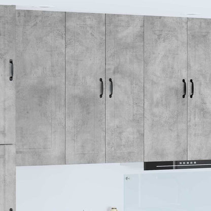 Keukenkast aan de muur met plank Beton Grijs 30 x 31 x 100 cm