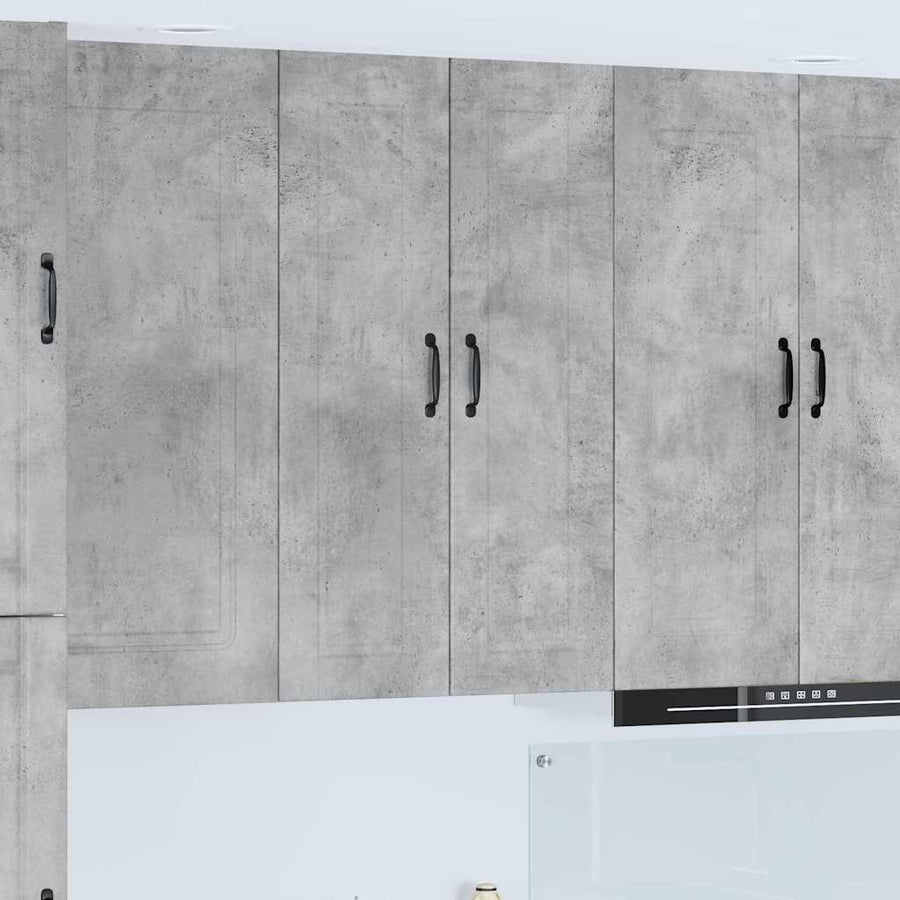 Keukenkast aan de muur met plank Beton Grijs 30 x 31 x 100 cm
