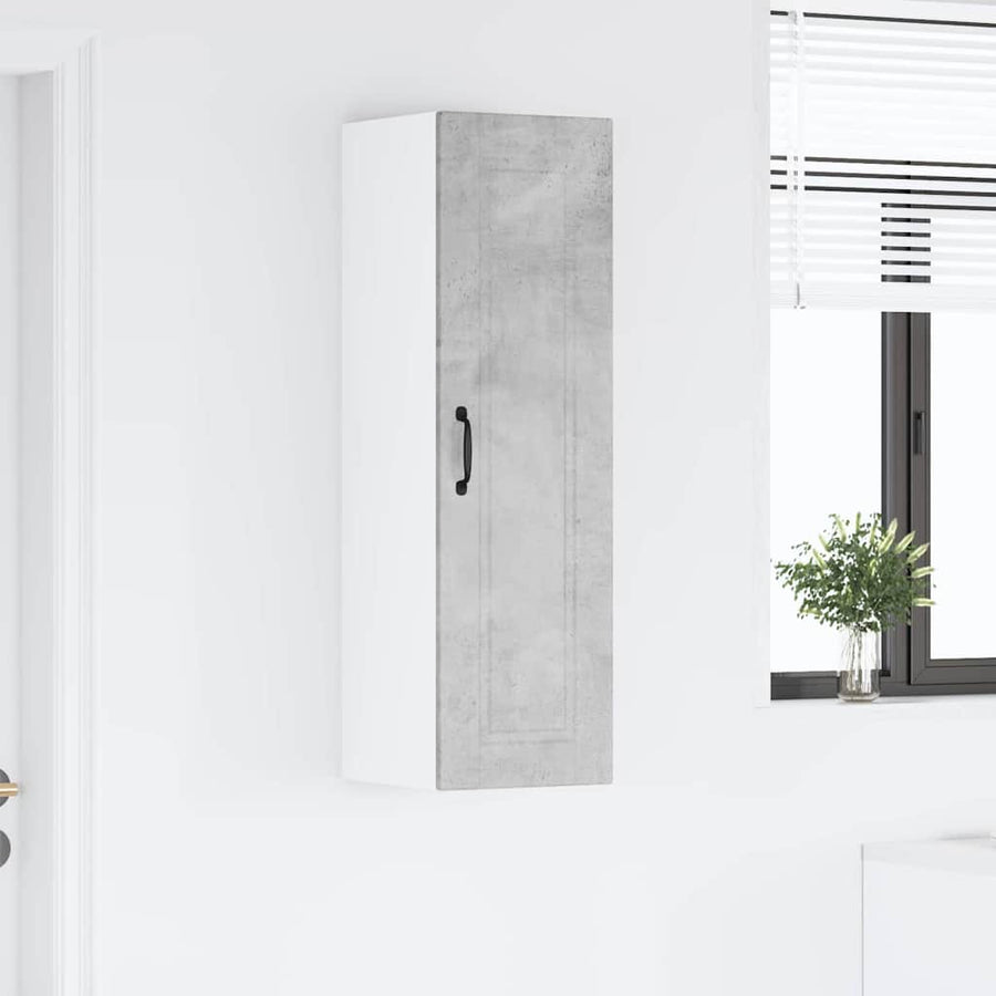 Keukenkast aan de muur met plank Beton Grijs 30 x 31 x 100 cm