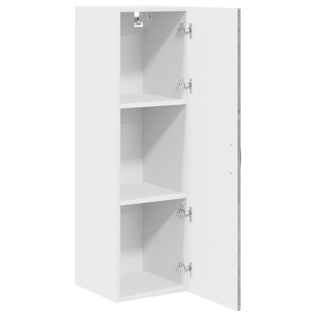 Keukenkast aan de muur met plank Beton Grijs 30 x 31 x 100 cm